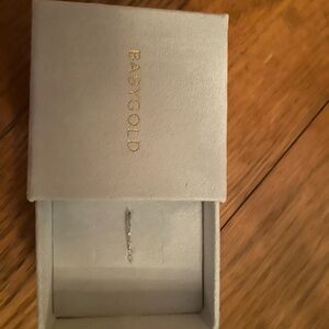 BABYGOLD 14K White Gold Floating Diamond Ring